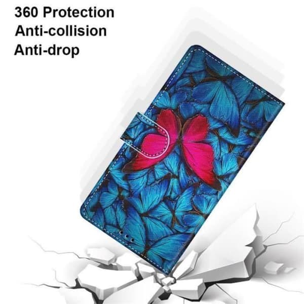 iPhone 12 Cover - ANDERLEDES - Pungetui - PU Læder - Ridsefast - Stødabsorberende