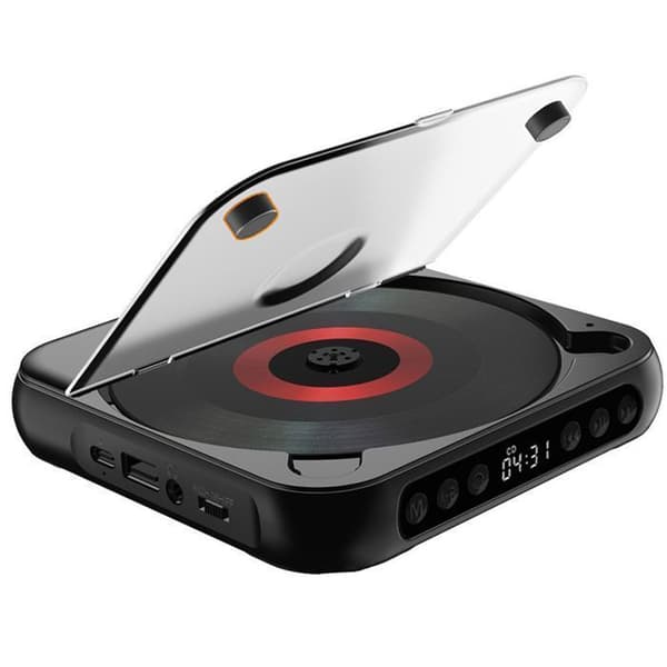 CD-soitin - BYTELIKE - Ultra-ohut kannettava - Bluetooth 5.3 - Akun kapasiteetti 2000mAh - CD/MP3/USB