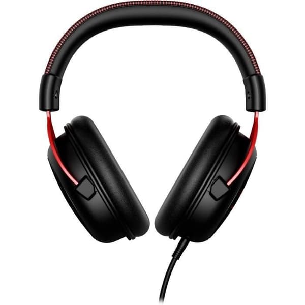 Wired Gaming Headset - HyperX Cloud II - för PC & konsol - Svart/Röd