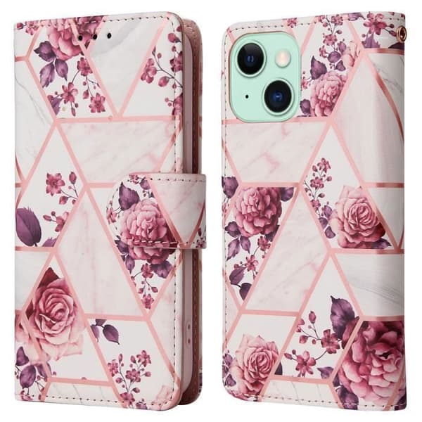 Skyddsetui - ANNORLUNDA - iPhone 15 Plus 6.7" - PU-läder - Plånbok - Mjuk