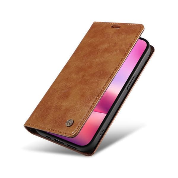 Plånboksfodral - ANNORLUNDA - iPhone 16 - PU-läder - Magnetstängning - Stötsäker