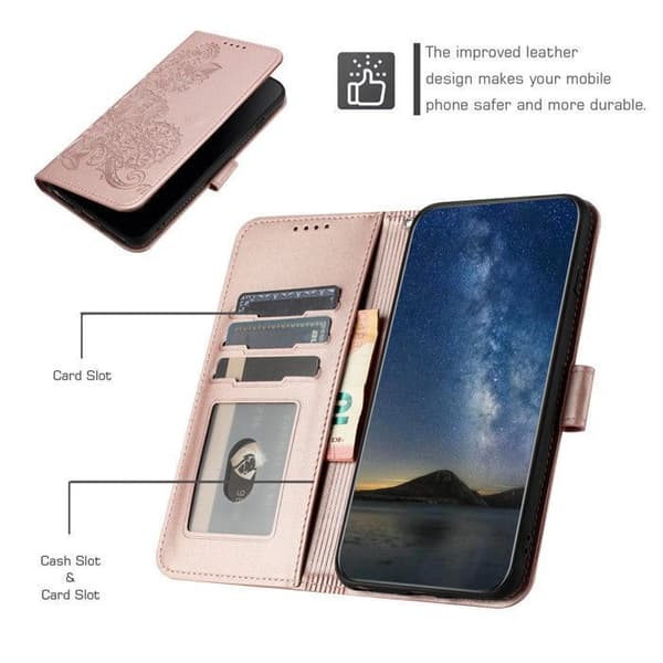 Hus - ANDERLEDES - Xiaomi Redmi 10A - PU Læder - Blød - Rosa