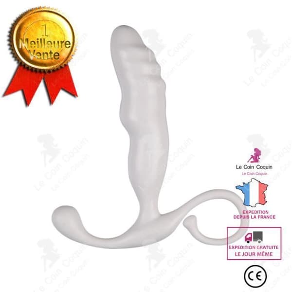 Plug - ANDERLEDES - Prostatamassager - Hvid - Prostatastimulator - Til mænd