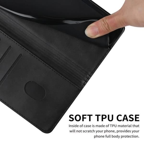 Pungetui - ANDERLEDES - Samsung Galaxy J5 2016 - Solid læder - Hårdt cover - Klap