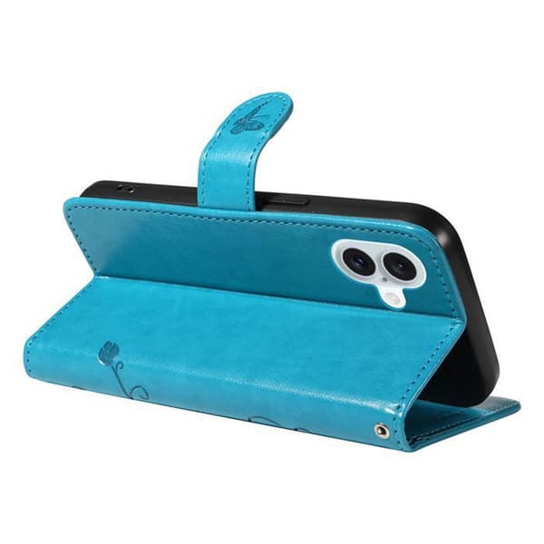 Plånboksfodral - ANNORLUNDA - iPhone 16 Plus - PU-läder - Magnetisk - Kortfack