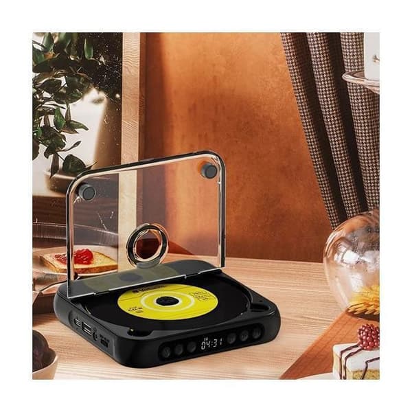 CD-afspiller - BYTELIKE - Ultra-tynd bærbar - Bluetooth 5.3 - Batteri 2000mAh - CD/MP3/USB