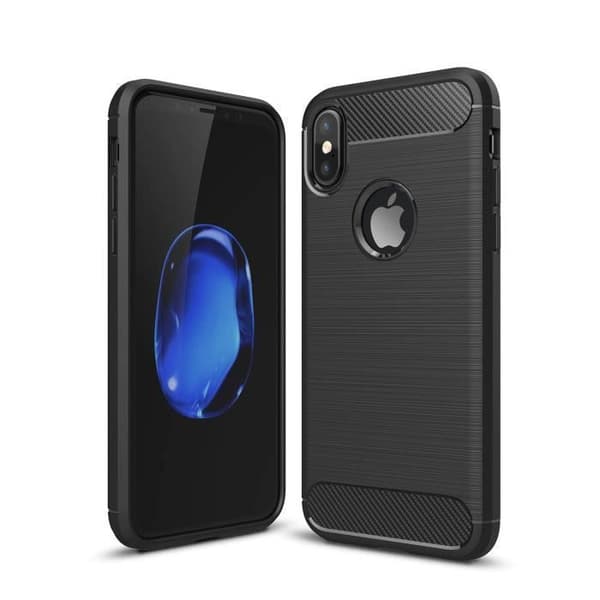 Telefoncover - ANDERLEDES - iPhone XS Max - Sort - TPU - Robust beskyttelse