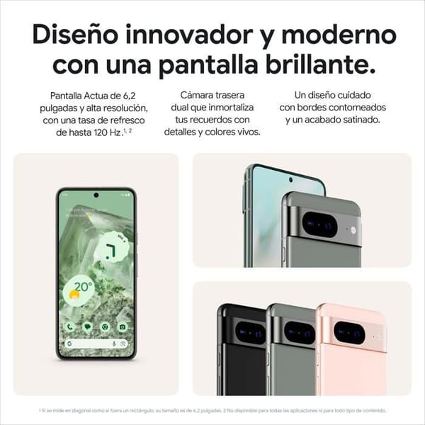 Smartphone - GOOGLE - Pixel 8 - 128 GB - 6.2" - Dobbelt SIM - 5G