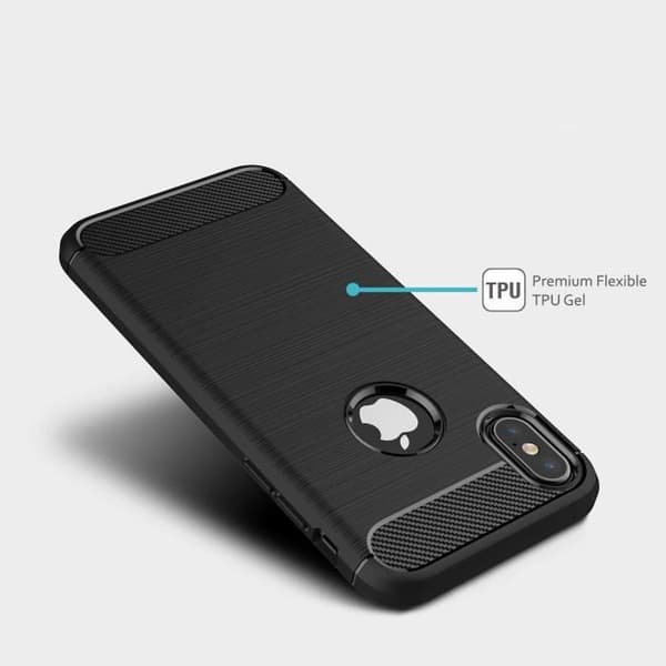 Telefoncover - ANDERLEDES - iPhone XS Max - Sort - TPU - Robust beskyttelse