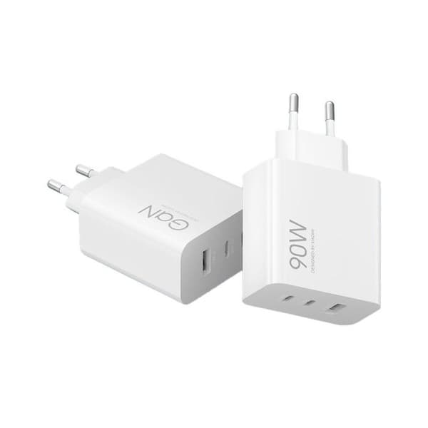 90W netadapter - XIAOMI - HyperCharge - 3 porte - Farve rosa - AC 100-240V