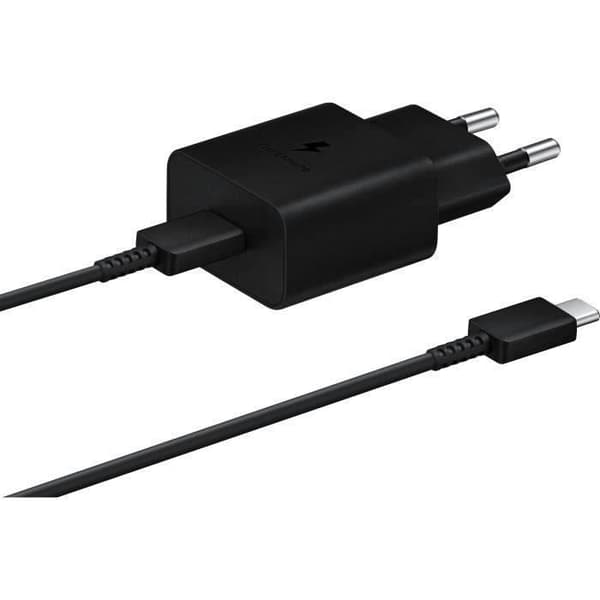 15 W USB C -virtalaturi + USB C -kaapeli - SAMSUNG - Musta