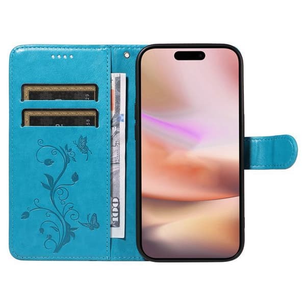 Plånboksfodral - ANNORLUNDA - iPhone 16 Plus - PU-läder - Magnetisk - Kortfack