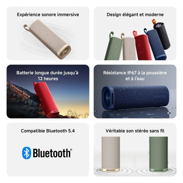 Bluetooth-kaiutin - XIAOMI - S29D - 30W - Punainen - Säänkestävä