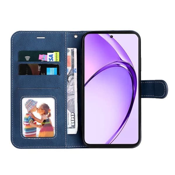 Hus - ANDERLEDES - OPPO A3 PRO 5G - PU Læder - 360° Beskyttelse - Ståfunktion