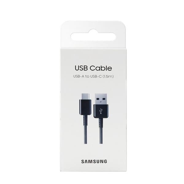 USB-kabel - SAMSUNG - USB A/USB C - 1,5m - Sort - Opladning og dataoverførsel