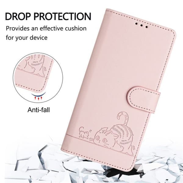 Coque - ANNAT - iPhone 15 Pro Max 6.7 - PU-läder - RFID - Hållbart skydd
