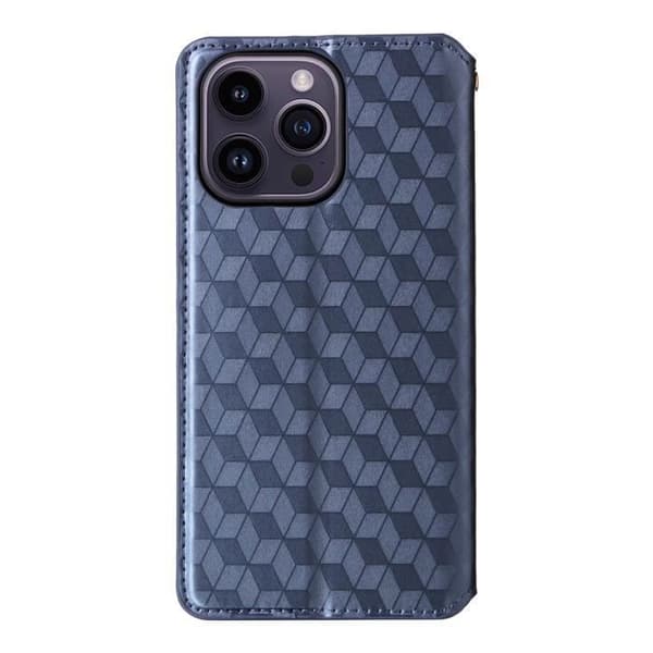Fodral - ANNORLUNDA - iPhone 15 Plus - PU-läder - Magnetstängning - Blå