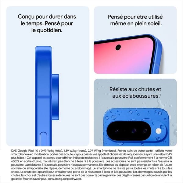 Smartphone Google Pixel 10 256 GB Svart Vulkanisk