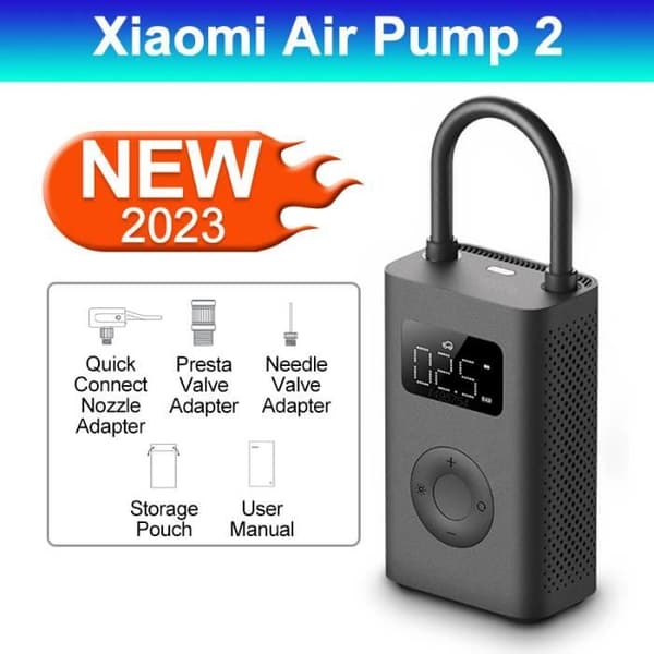 Bärbar luftpump - Xiaomi Mini Luftpump 2 - Elektrisk - Typ-C - Svart