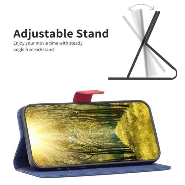 Hus - ANDERLEDES - Galaxy A03s - PU Læder - Pung Etui - Blå