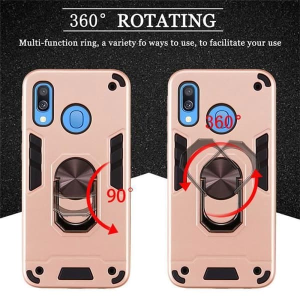 Coque - ANDERLEDES - Samsung Galaxy A40 - Stødabsorberende - Magnetisk 360° Stativ - Blød