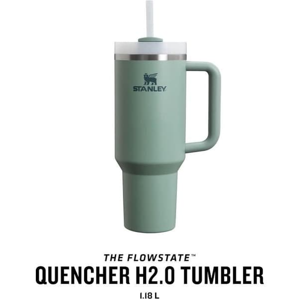 Isoleret krus - STANLEY - Quencher H2.0 FlowState - 1.2L - Genanvendt rustfrit stål - Kold i 11 timer