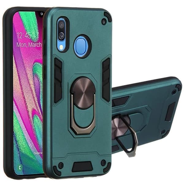 Coque - ANDERLEDES - Samsung Galaxy A40 - Stødabsorberende - Magnetisk 360° Stativ - Blød
