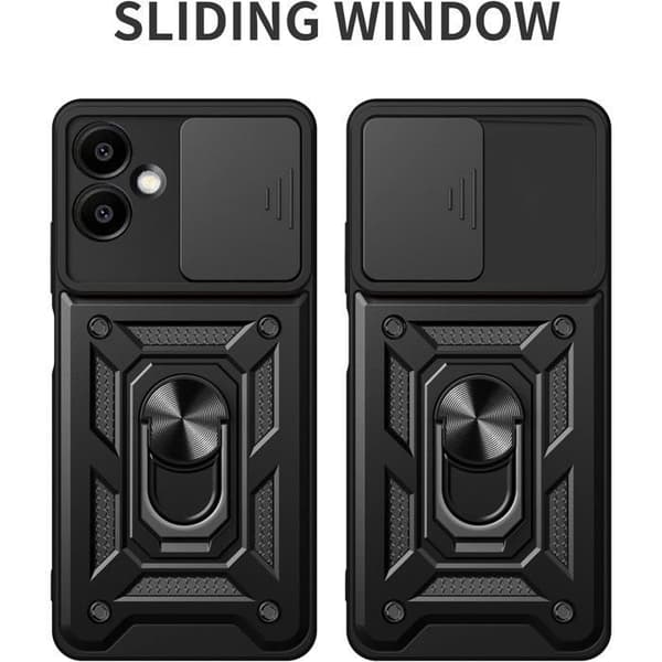 Skal - ANNORLUNDA - Samsung Galaxy A06 4G - Stötsäker - Ringstöd - Kameraskydd