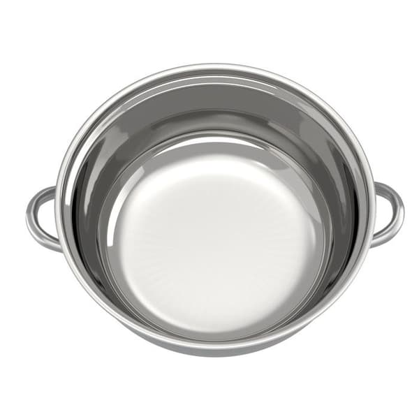 Dampgryde - OUKANING - 28 cm - 3 lag - Rustfrit stål - Glaslåg