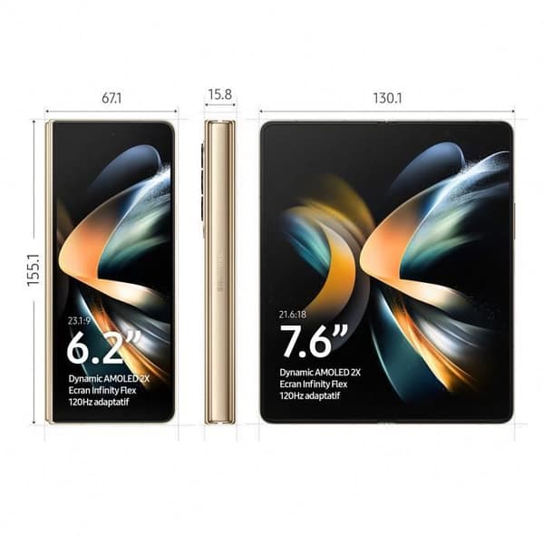 SAMSUNG Galaxy Z Fold4 512GB 5G Ivory