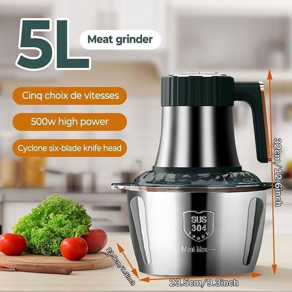Elhacker - BAKLON - 500W - 5L - 2 hastigheter - 6 blad