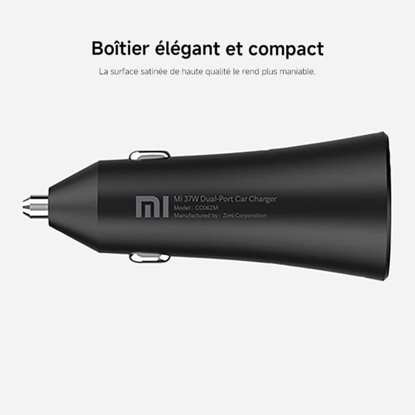 Billader - Mi - Dual-Port - 37W - Universal - Sort