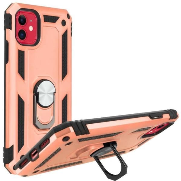 Mobilskal - ANNORLUNDA - iPhone 11 - Stötsäker - Bi-material - Förvandlingsbart videostöd