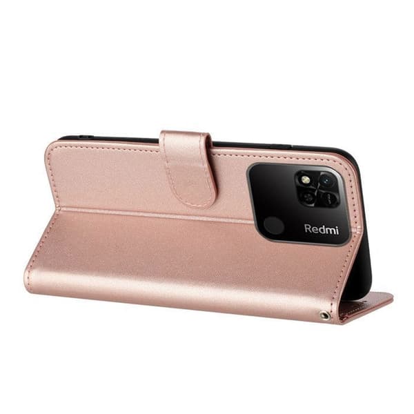 Hus - ANDERLEDES - Xiaomi Redmi 10A - PU Læder - Blød - Rosa