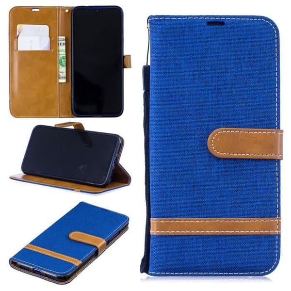 Hus - ANDERLEDES - Xiaomi Redmi Note 7 - Denim - Stødabsorberende - Magnetisk - Blå