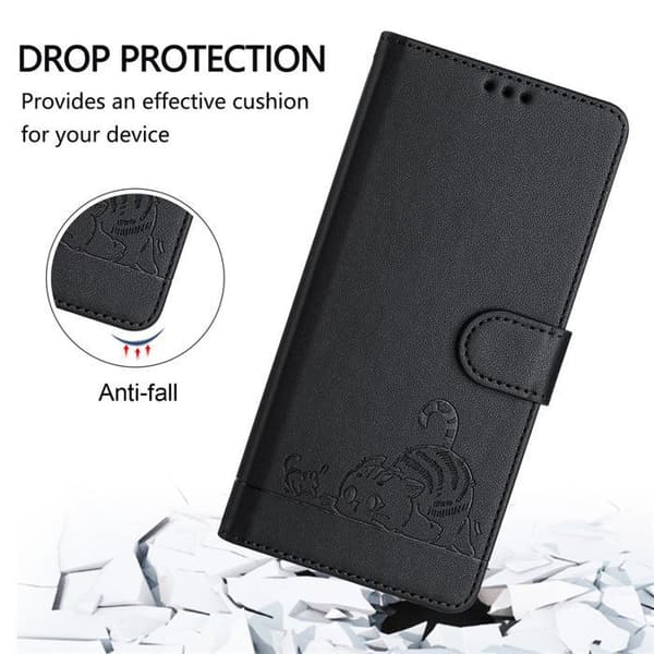Hölster - ANNORLUNDA - iPhone 15 Pro 6.1 - PU-läder - RFID - Hållbart skydd