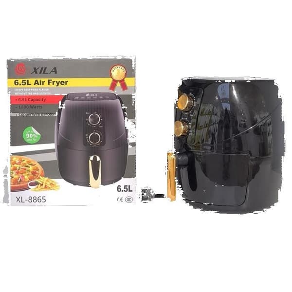 Luftfritös - ANNORLUNDA - Multifunktionell - 6,5 L - 220 V - Grå - Elektrisk grill