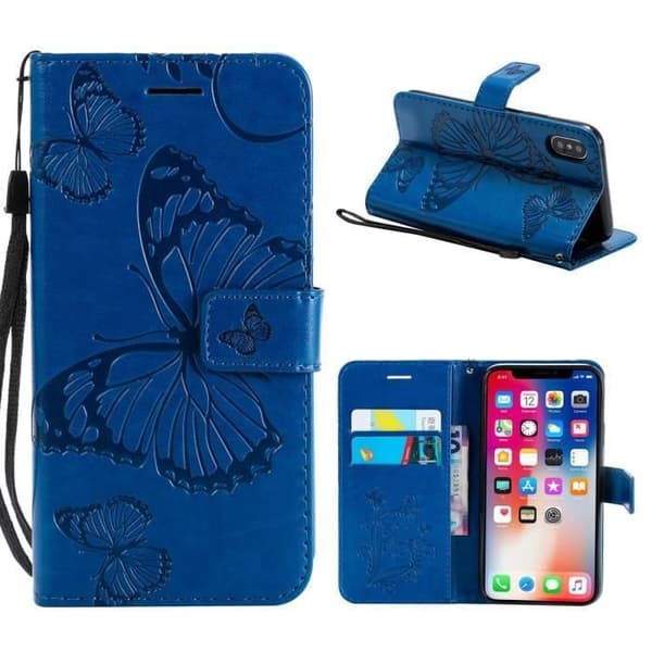 Coque - ANNAT - iPhone X/iPhone 10 - PU Läder - Stötsäker - Stödfunktion