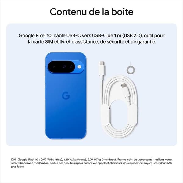 Smartphone Google Pixel 10 256 GB Svart Vulkanisk