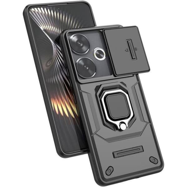Telefonfodral - ANNORLUNDA - Poco F6 5G - Ultra hållbart - Elegant design - Fällbart stativ