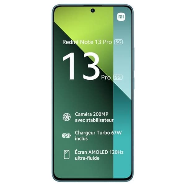 XIAOMI Redmi Note 13 Pro 5G 256GB Smartphone Ocean Blue - Android - Dual SIM - Fingeravtrycksläsare