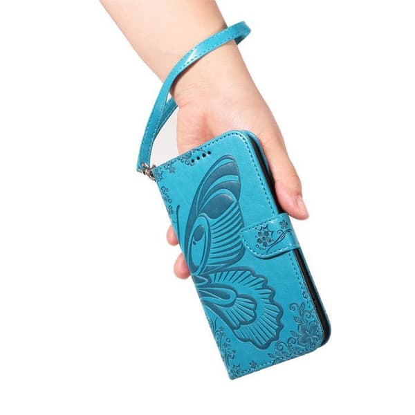 Coque - ANNAT - Samsung Galaxy A6 (2018) - PU-läder - Ställfunktion - Blå