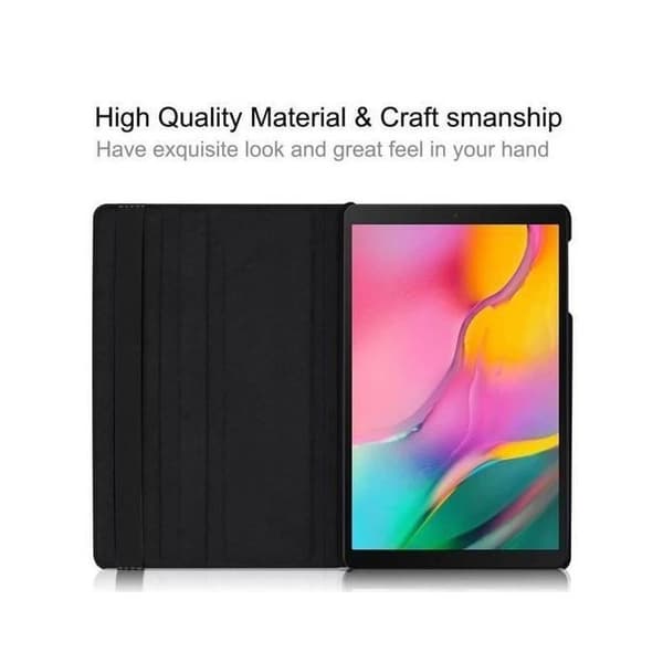 Coque - ANNAT - Galaxy Tab A 10.1 2019 - Rotation 360 - Stötsäker - PU-läder