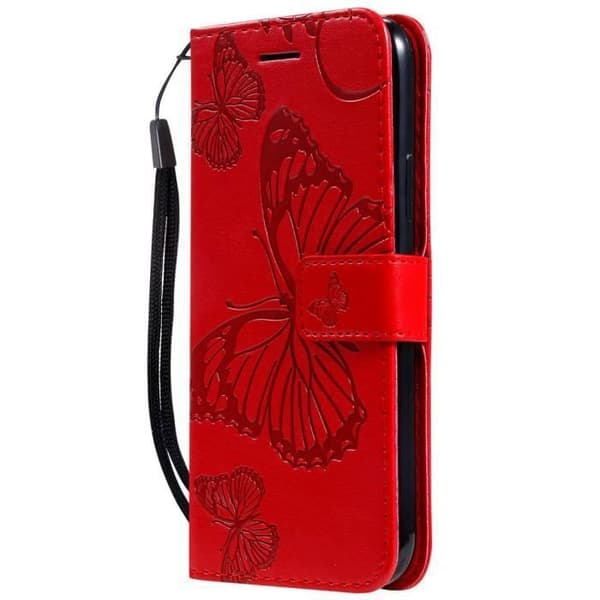 iPhone 11 Pro-fodral - ANNORLUNDA - Röd - PU-läder - Stötsäker - Stödfunktion