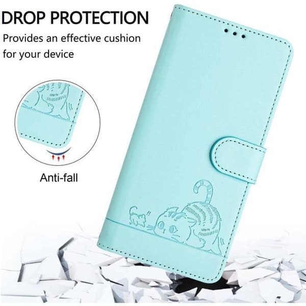 Mobilskal - ANNORLUNDA - Redmi Note 14 4G - PU-läder - RFID-blockering - Kortfack