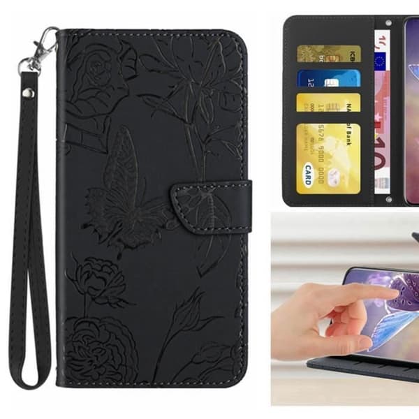 Etui - ANDERLEDES - Xiaomi 12 Lite - PU Læder - Stødabsorberende - Sort Pung