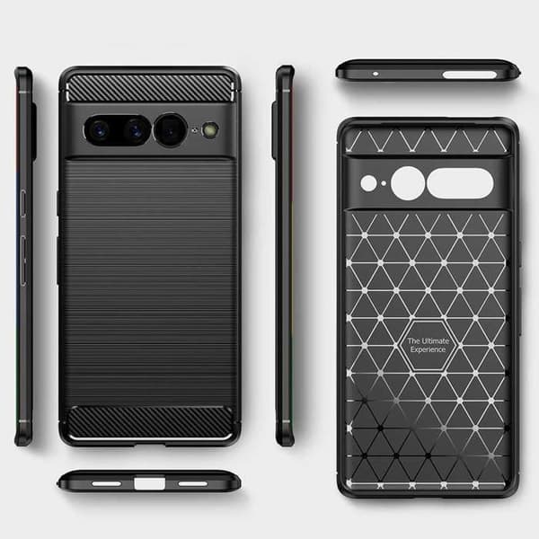 Telefoncover - ANDERLEDES - Google Pixel 7 Pro 5G - Silikone - Kul - Sort