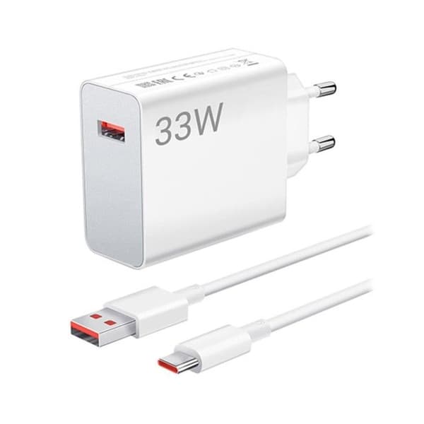 Xiaomi 33 W Snabbladdare Kombi Typ A Vit