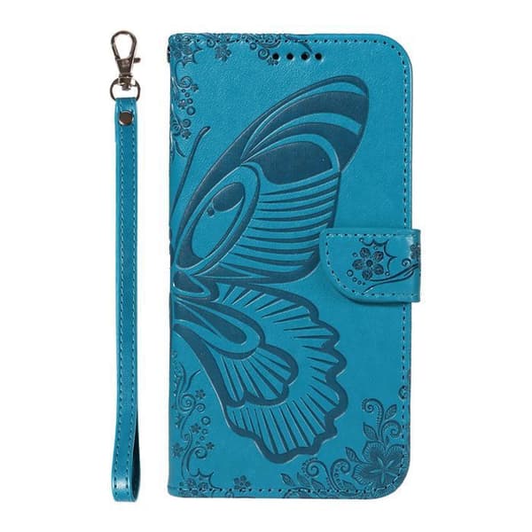 Coque - ANDERLEDES - Samsung Galaxy A6 (2018) - PU Læder - Ståfunktion - Blå