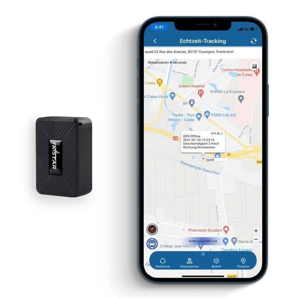 GPS-tracker - TKSTAR TK913 - 1500 mAh - GSM/GPS bimode - Præcision 5 m